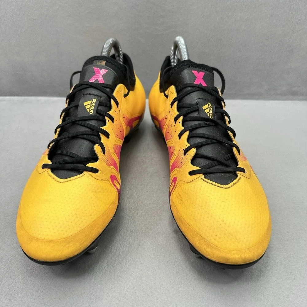 adidas X 15.1 SG Mens Size 8 Soccer Cleats Solar Gold / Core Black Soft Ground